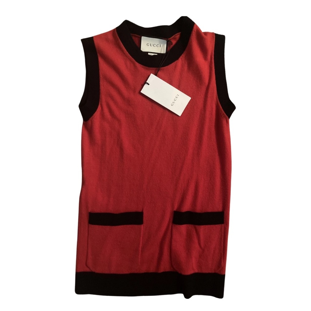 NWT Gucci wool dress with front pockets size extra small